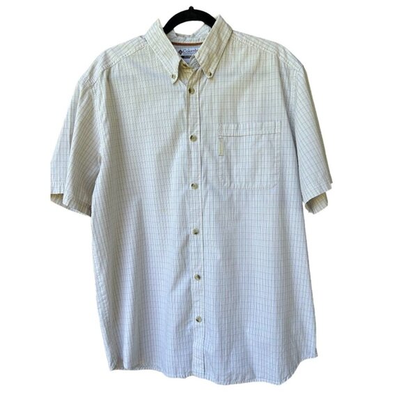 Columbia Shirt‎ Men L Short Sleeve Button Up Collar - Picture 1 of 7